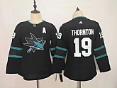 Youth Sharks 19 Joe Thornton Black Adidas Jersey,baseball caps,new era cap wholesale,wholesale hats